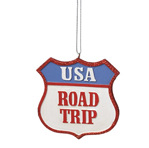Road Trip USA Interstate Sign Christmas Ornament