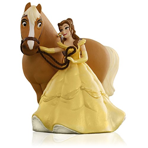 Hallmark Keepsake Ornament Disney Beauty and The Beast Girl’s Best Friend Belle and Phillipe The Horse
