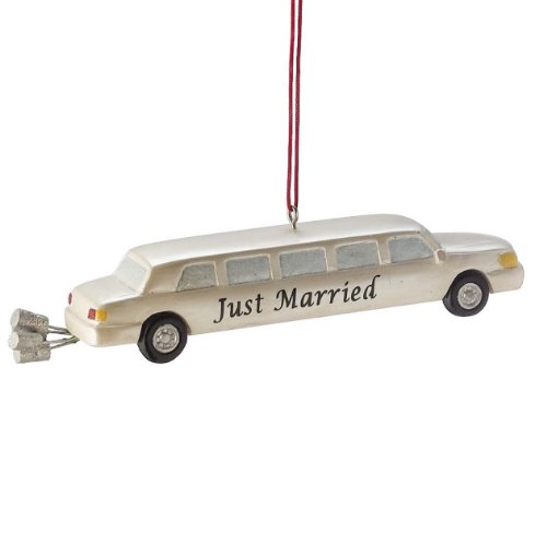 Midwest CBK Just Married Limo Christmas Ornament