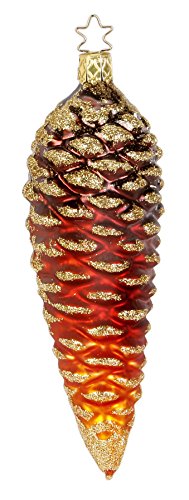 Big Fir Cone, #1-200-15, from the 2015 Fairytale Forest Collection by Inge-Glas Manufaktur; Gift Box Included