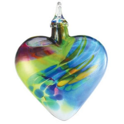 Glass Eye Studio Chameleon Heart Ornament