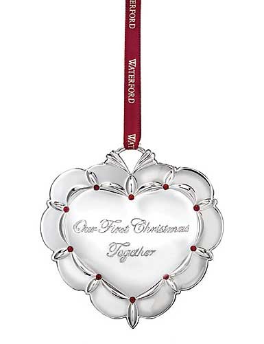 Waterford 2015 Our First Christmas Together Ornament, Dated 2015