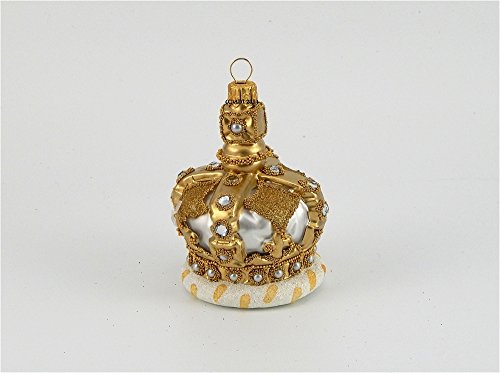 English Crown Polish Blown Glass Ornament