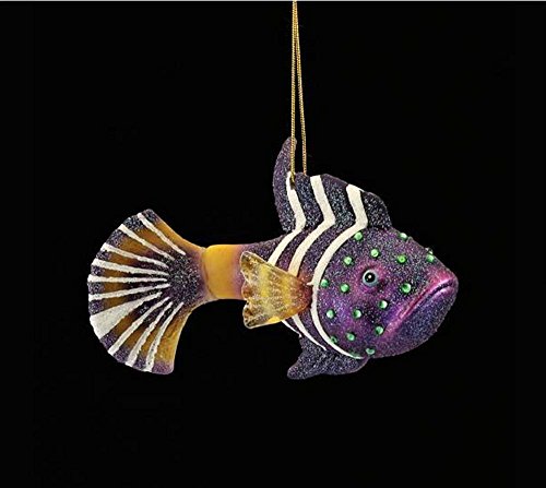 Kurt Adler 5.25″ Noble Gems Glass Wrasse Fish Ornament
