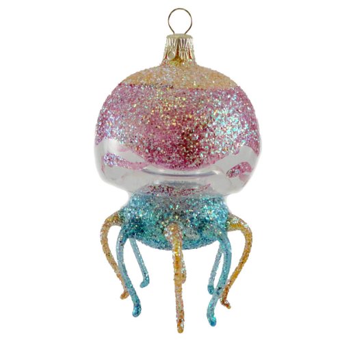 Christina’s World JELLY FISH RAINBOW Glass Ornament Christmas Sea Ocean FIS 371