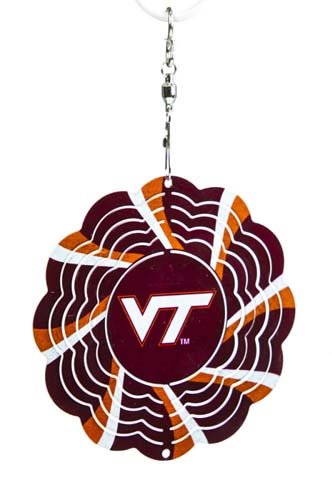 Virginia Tech Geo Spinner Christmas Ornament