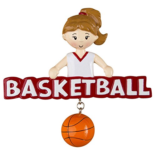 Basketball Girl Personalized Christmas Tree Ornament