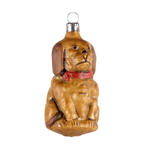 Vintage mouthblown Christmas Glass ornament “Dog” by MAROLIN® Germany
