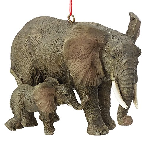 Elephant with Baby Ornament
