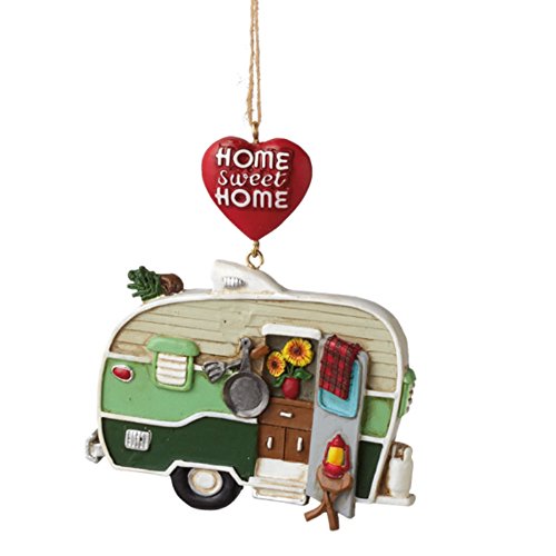 Home Sweet Home Camper Trailer Resin Christmas Ornament