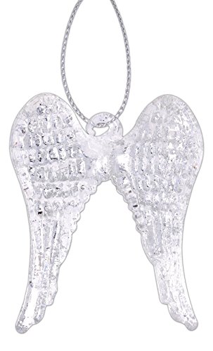 Ganz 2.75” Glass Angel Wings Ornament