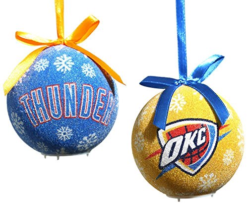 Oklahoma City Thunder LED Ornament Set