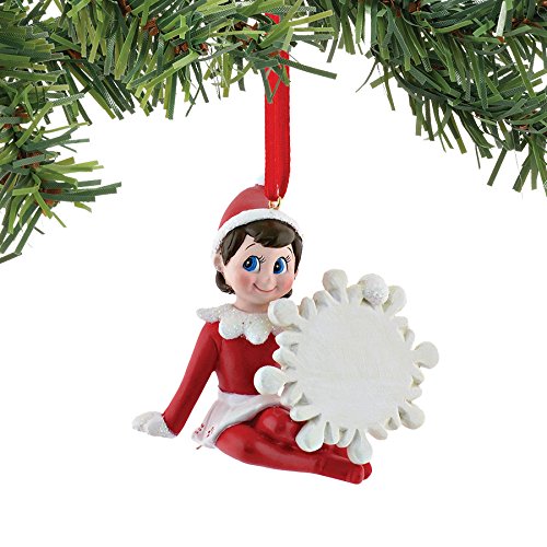 Department 56 Elf on The Shelf Blank Girl Personalized Ornament