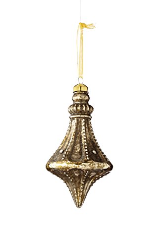 Sage & Co. XAO16746GD 5.5″ Glass Jeweled Drop Ornament