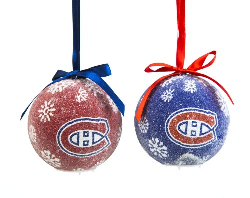 Montreal Canadiens Boxed LED Ornament Set