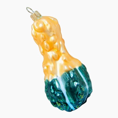 Ornaments to Remember: GOURD (BI-COLOR/GLITTER) Christmas Ornament