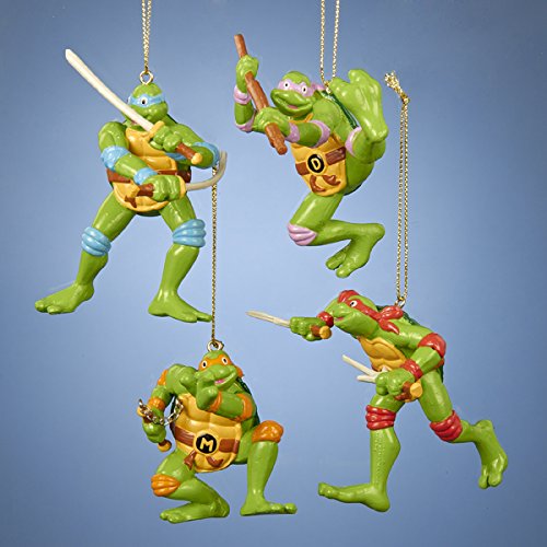 Kurt Adler Retro Ninja Turtles Ornament Set