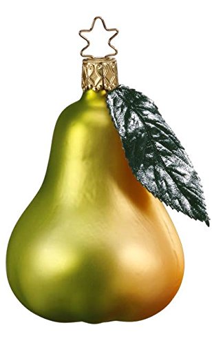 Inge-Glas Pear of Plenty Christmas Ornament