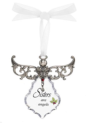 Sisters Are Angels Clear Angel Gown Christmas Tree Ornament – By Ganz