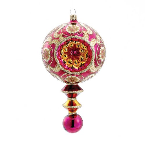 David Strand Kurt Adler Glass Barbarossa Drop Ornament, 7.1-Inch