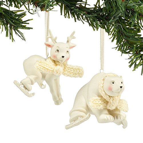 Department 56 Snowbabies 4045820 Ice Sliding Ornaments New 2015