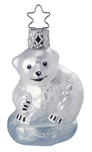 Baby Ice Bear, #1-021-15, from the 2015 Animals on Parade Collection by Inge-Glas Manufaktur; Gift Box Included