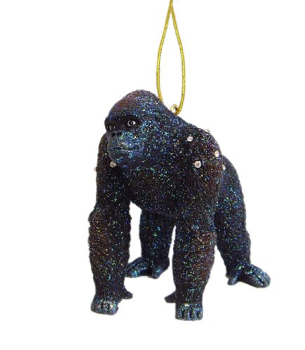 December Diamonds Zoology Collection Rhinestoned Gorilla Ornament-Sparkles on your Tree! Zoology Collection has been Discontinued- Now a Collector’s Item!!!