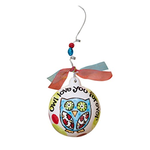 Glory Haus Owl Love You Forever Ball Ornament, 4 by 4-Inch
