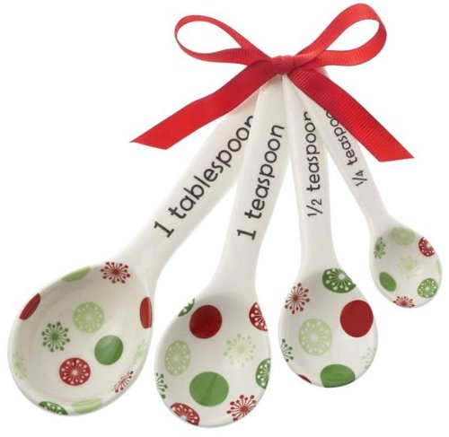 Ganz Measuring Spoons w/Ribbon – Ornaments Gifts Christmas EX22871-GANZ