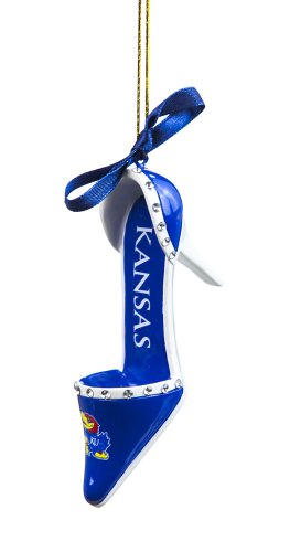 Kansas Jayhawks Official NCAA 3 inch x 1.5 inch Team Shoe Ornament