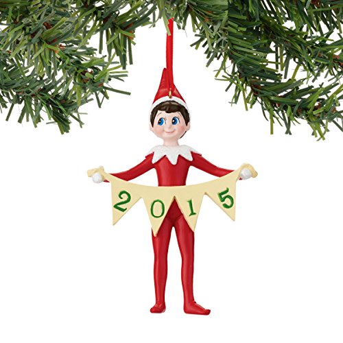 Department 56 Elf on The Shelf Dated Banner Ornament