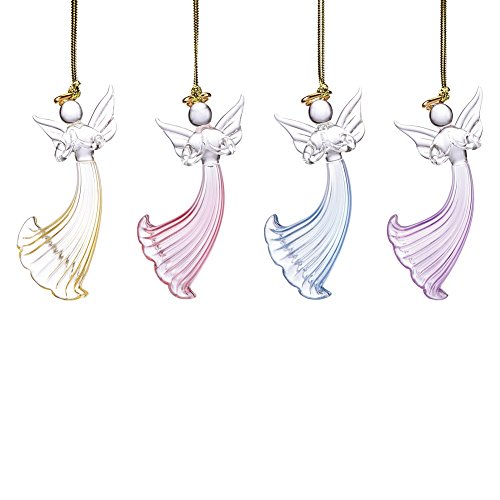 Lenox Angels, Crystal Ornaments, Set of 4