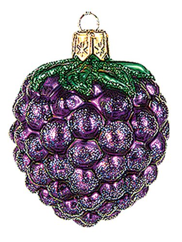 Mini Blackberry Polish Mouth Blown Glass Christmas Ornament