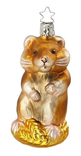 Herbie Hamster, #1-047-15, from the 2015 Animals on Parade Collection by Inge-Glas Manufaktur; Gift Box Included