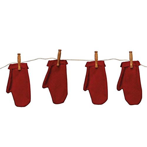 Red Knit Mitten Garland – 4-feet