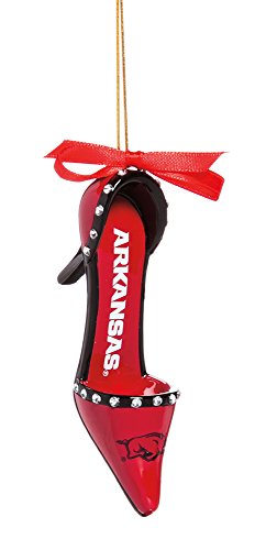 University of Arkansas Razorbacks High Heel Shoe Christmas Ornament