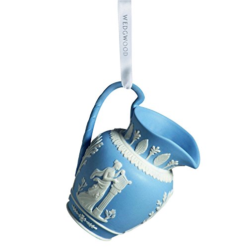Wedgwood Iconic Pitcher Christmas Ornament, Blue