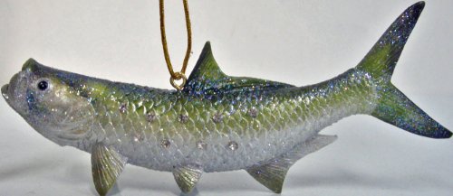 December Diamonds Aquatic Tarpon Ornament-Rhinestones Sparkle! Perfect Ornament for the Fisherman or Woman in Your Life!!Discontinued Limited Edition!