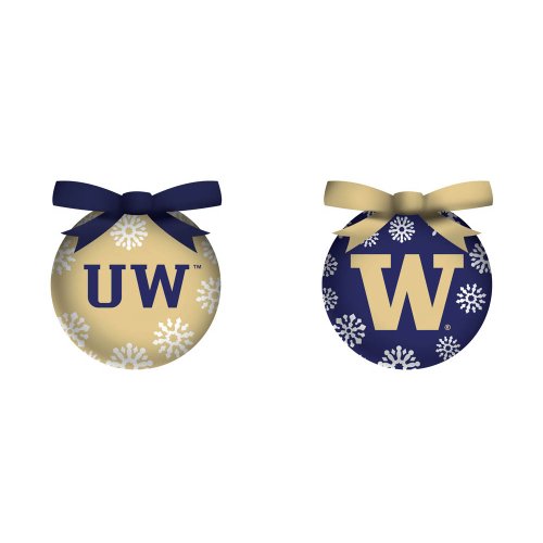 University of Washington Huskies LED Boxed Ornament Set