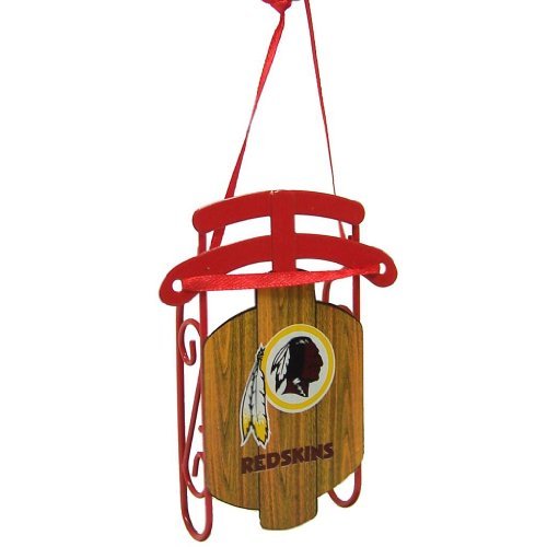 Washington Redskins Official NFL 3.5″ Metal Sled Christmas Ornament by Topperscot by Topperscot
