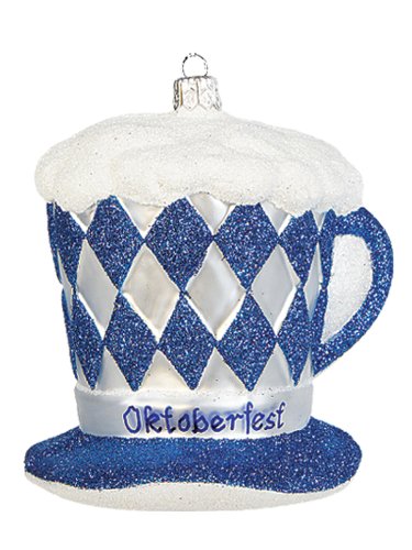 Oktoberfest Hat Polish Mouth Blown Glass Octoberfest Ornament