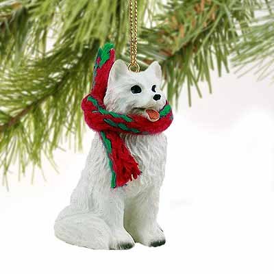 American Eskimo Miniature Dog Ornament