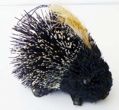 Martha Stewart Buri Bristle Brush Porcupine Christmas Ornament