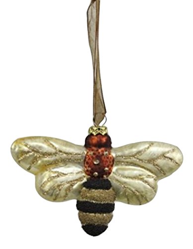 Sage XAO11937 Glass Bee Ornament – Set Of 6