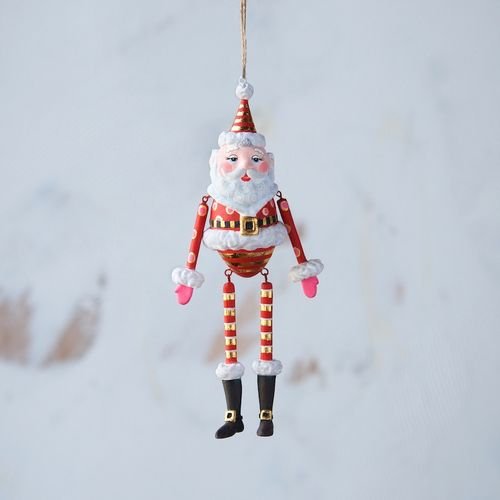 Glitterville Papa Noel Christmas Ornament – 7.25″