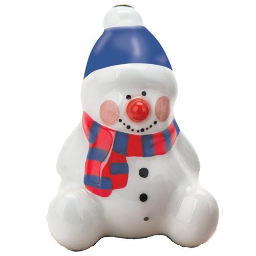 Santa Barbara Design Studio Merry and Bright Shatter Resistant Blinking Holiday Ornament, Sitting Snowman