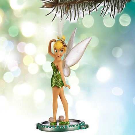 Disney 2015 Tinkerbell Tinker Bell on Mirror Sketchbook Ornament Christmas Holiday Tree Peter Pan