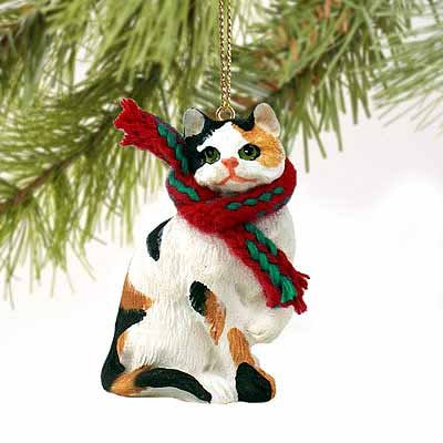 1 X Calico Cat Tiny One Christmas Ornament Calico Shorthaired