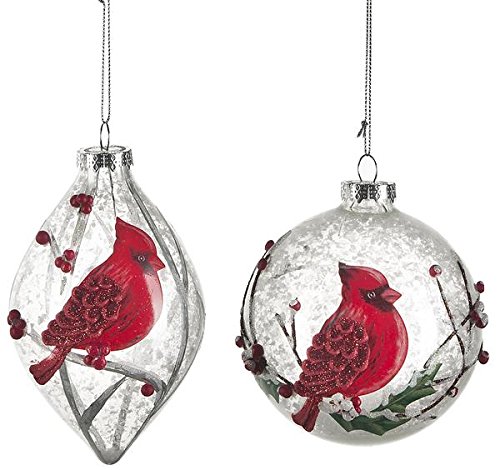Ganz Cardinal Glass Christmas Ornament