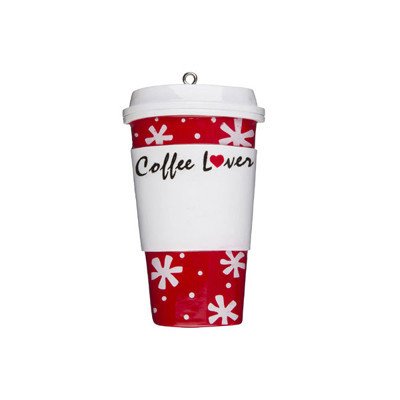 Coffee Lover Cup Personalized Christmas Tree Ornament